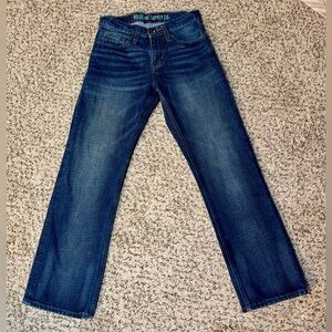 Mossimo Supply Co. Men’s Straight Leg Jeans W28 L30 Cropped Dark Wash